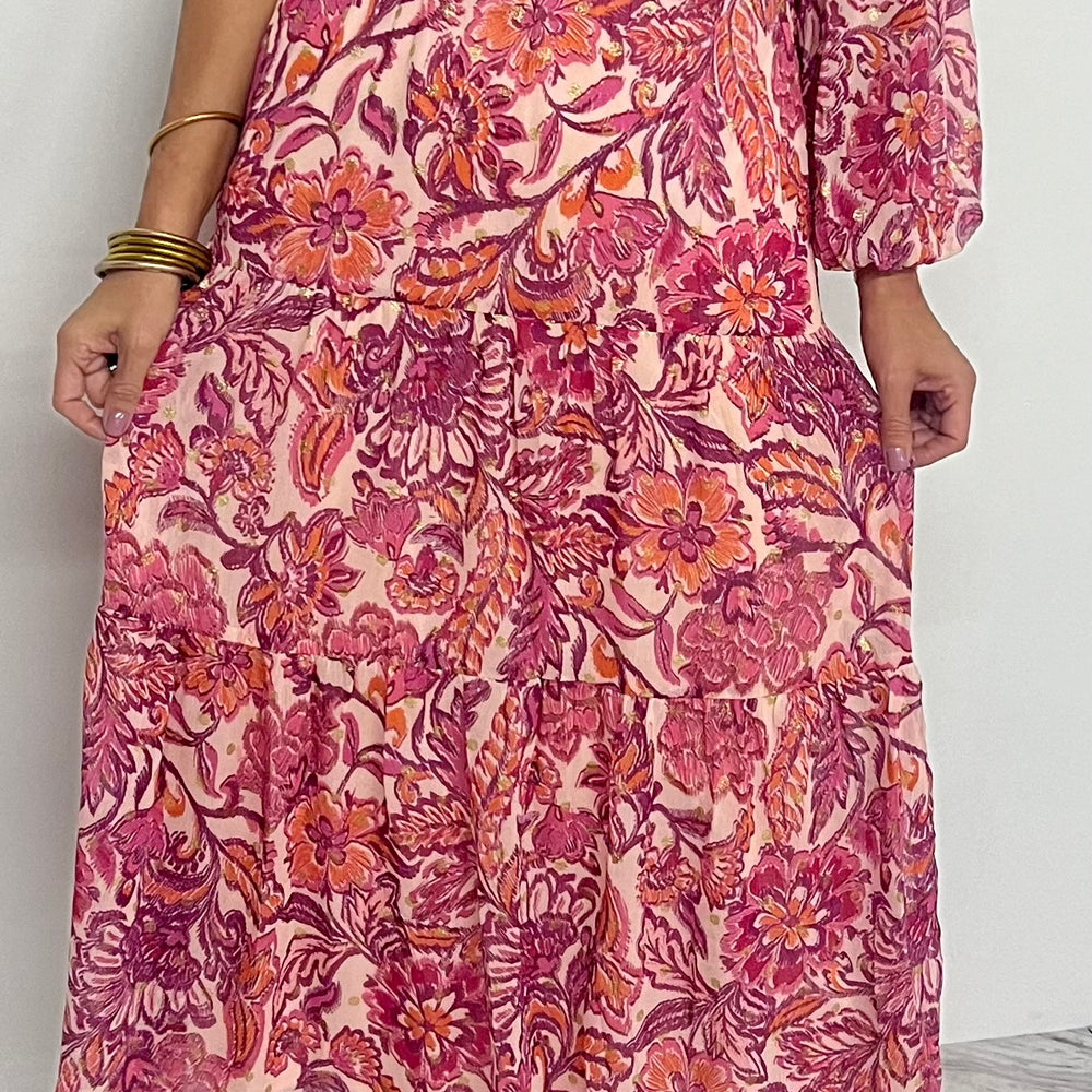 
                  
                    Naomi Single Sleeve Maxi Dress - FINAL SALE
                  
                