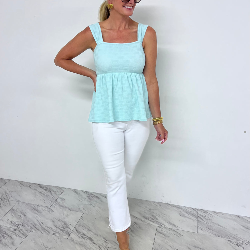 
                  
                    Teely Textured Tank Top (Mint)
                  
                