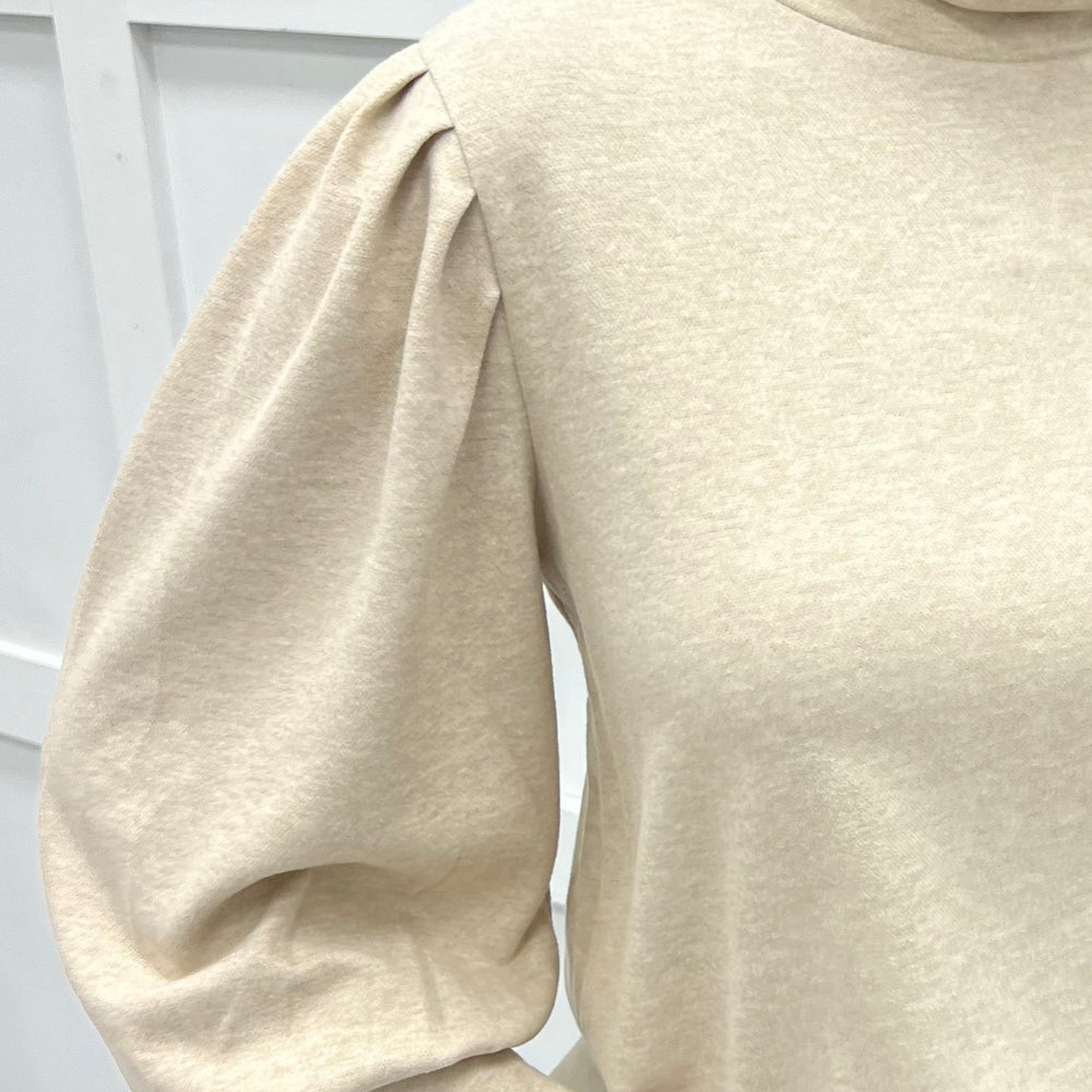 Kaia Beige Long Sleeve Top