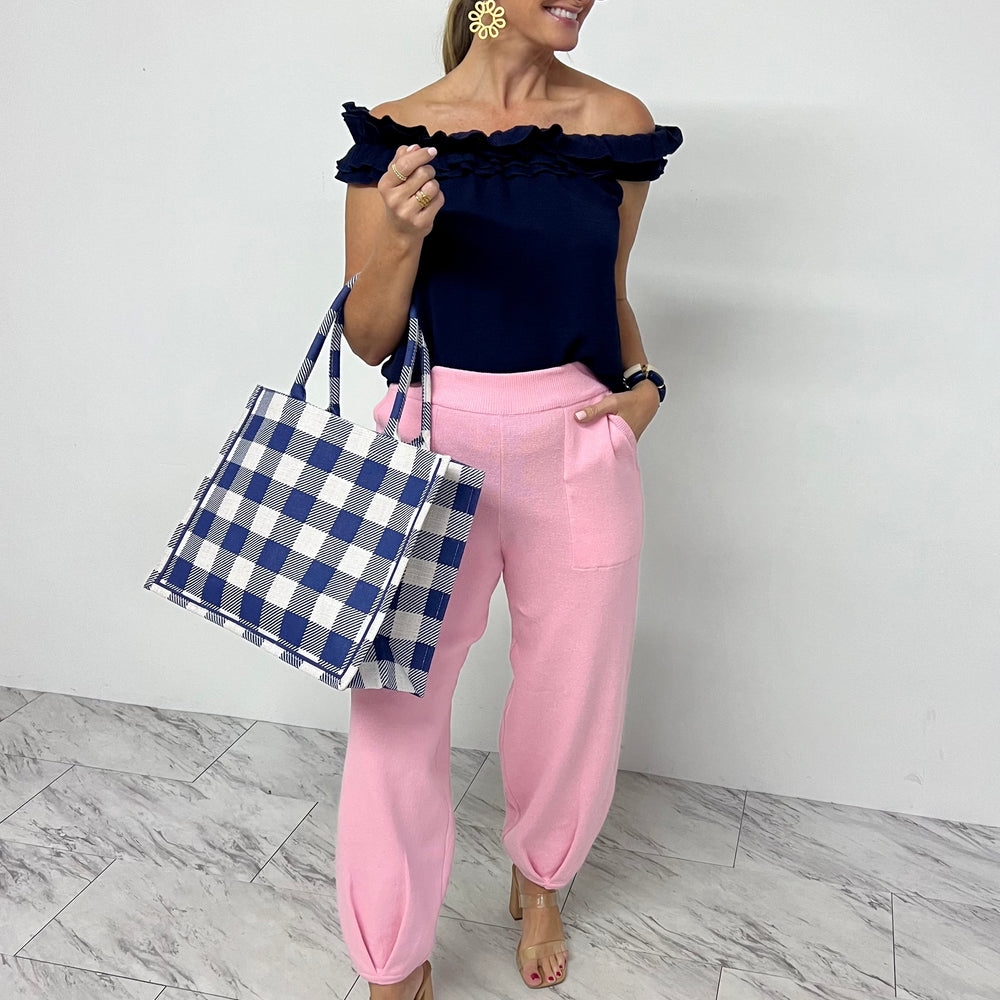 Priscilla Knit Jogger Pants (Pink) - FINAL SALE