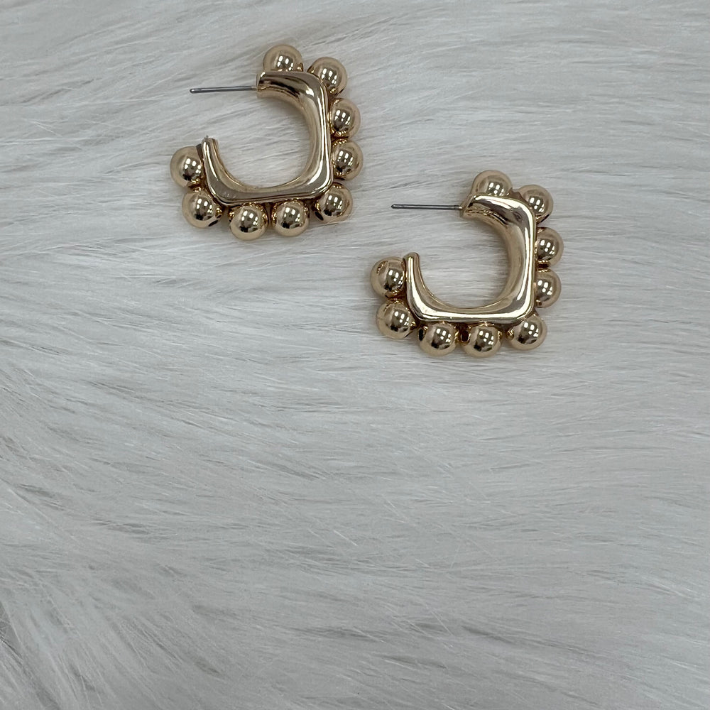 Sofia Square Hoop Earrings