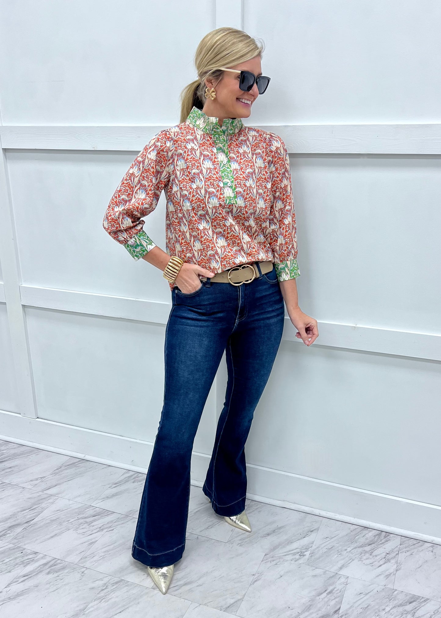 Daydreamer Mix Print Top