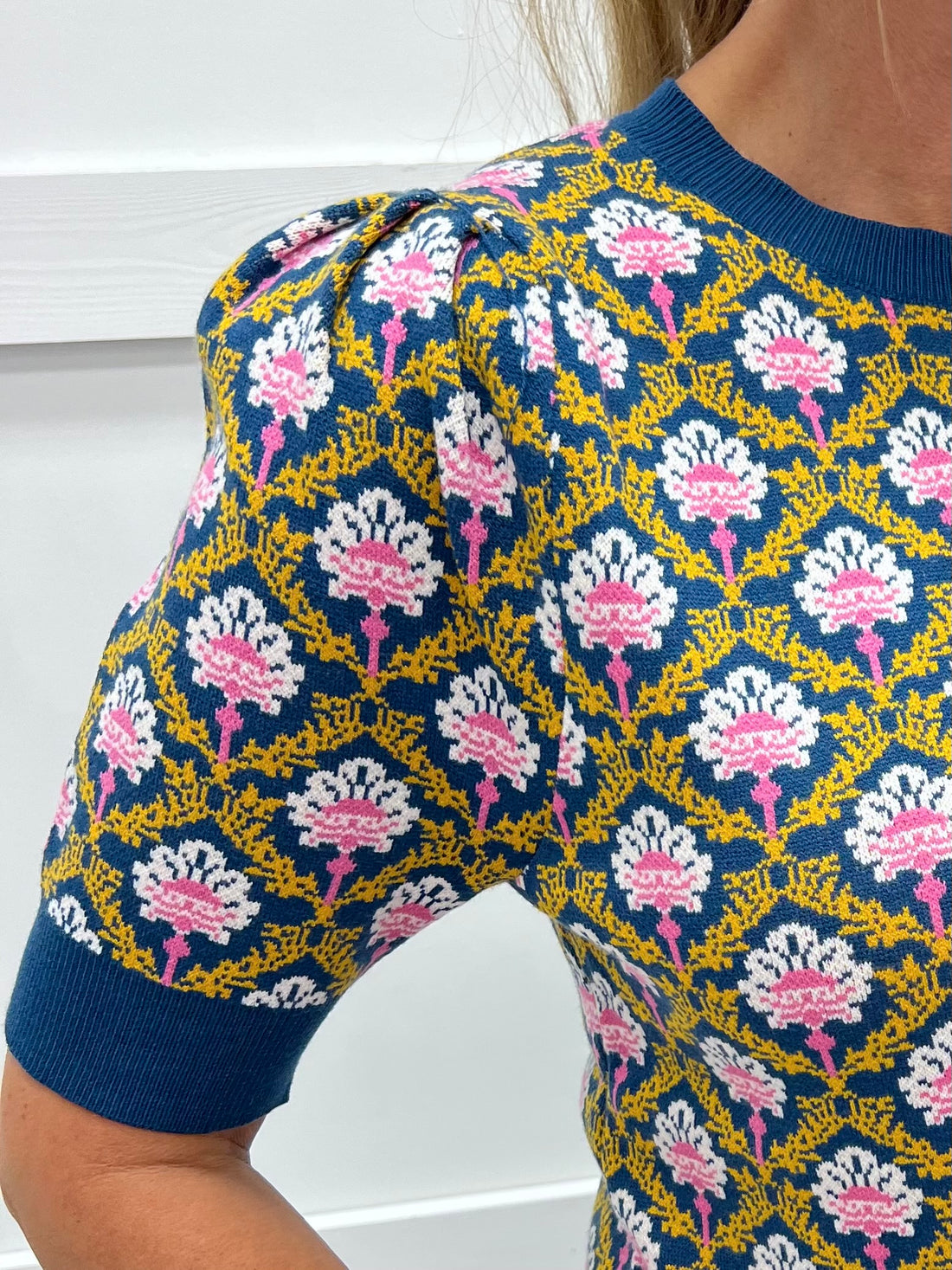 3/4 Sleeve Pullover in Chartreuse