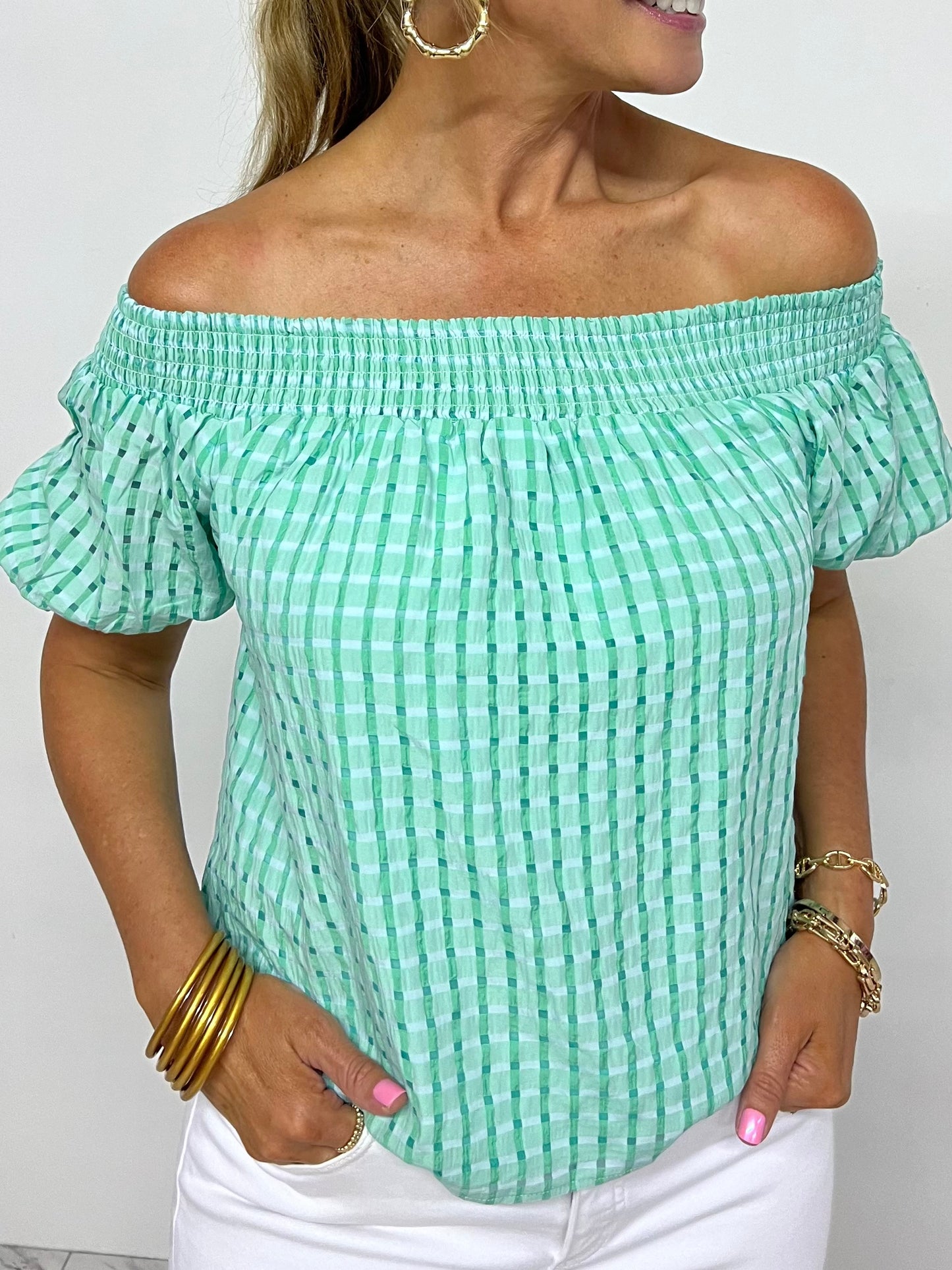 Wish You Were Here Off The Shoulder Top - FINAL SALE