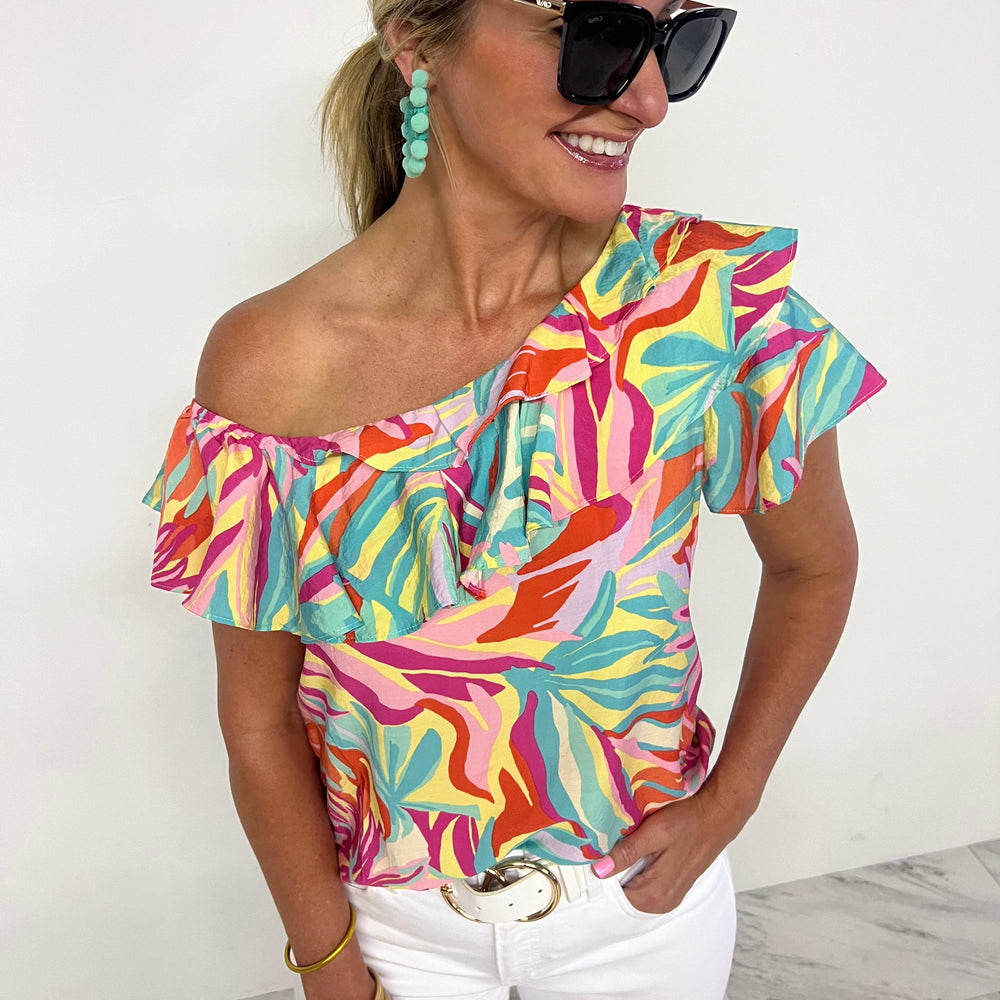 Isle Of Palms Single Shoulder Top - FINAL SALE