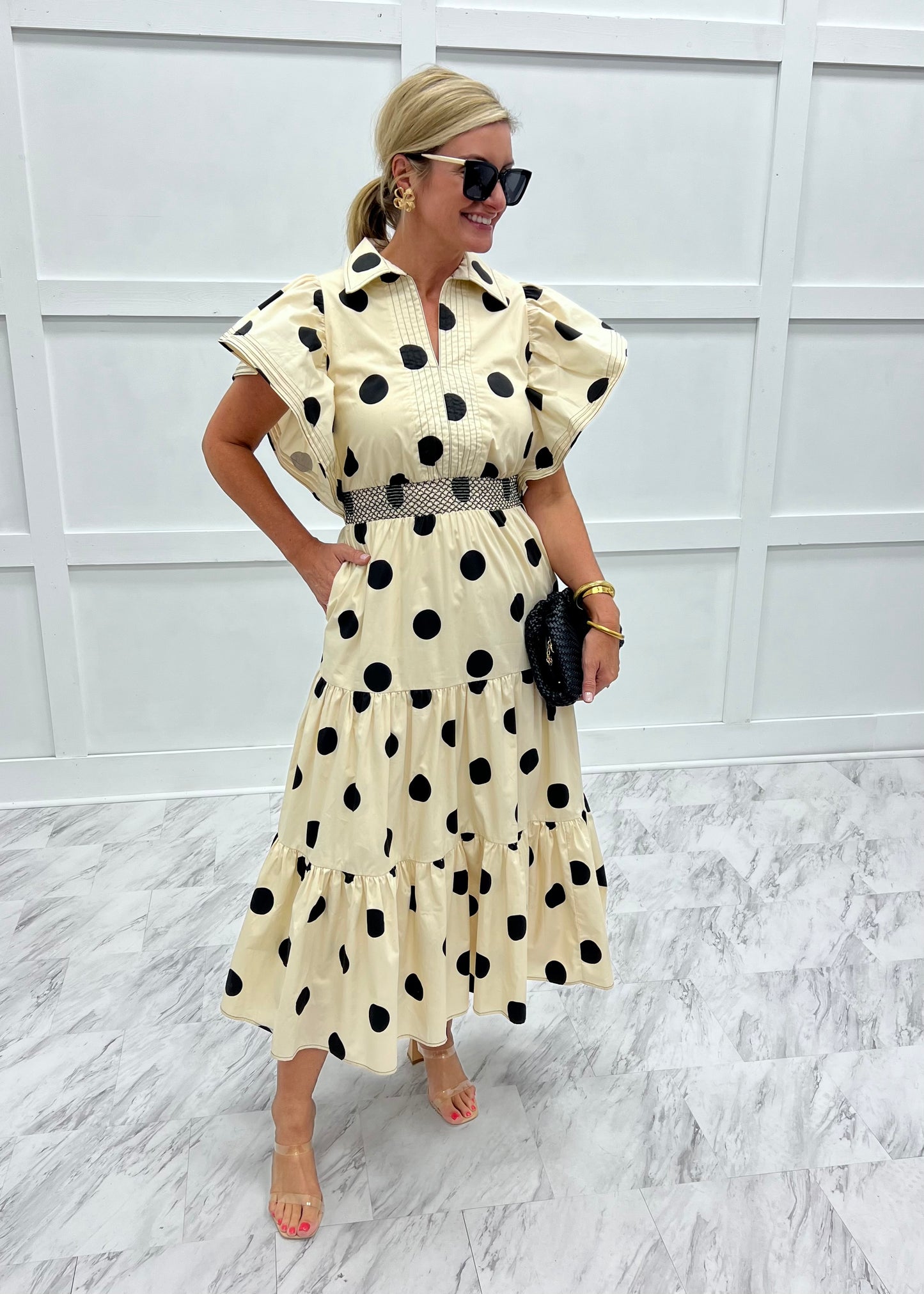 Posh Polka Dot Dress