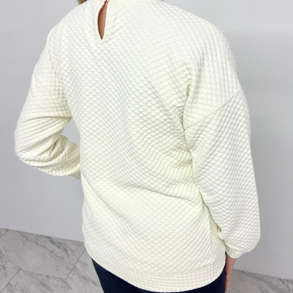 
                  
                    Tessa Textured Mock Neck Top
                  
                