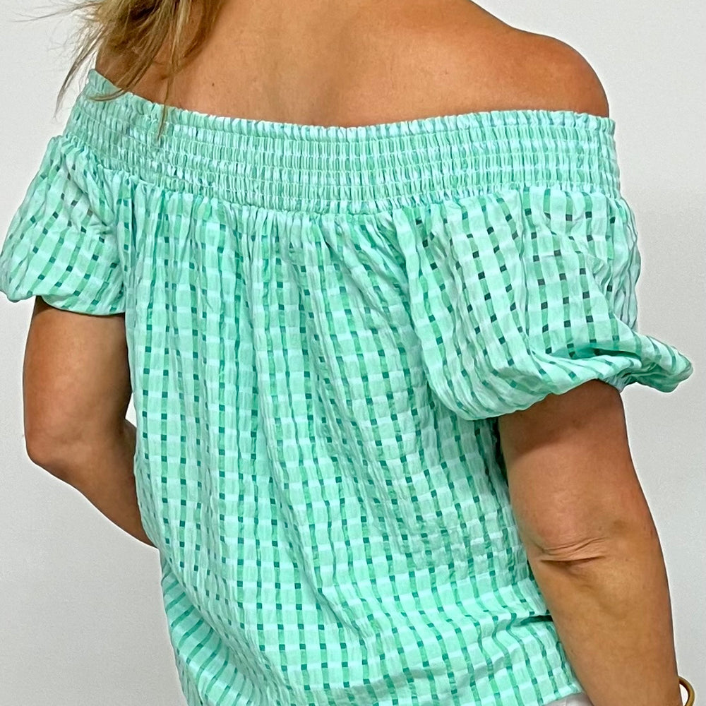 
                  
                    Wish You Were Here Off The Shoulder Top - FINAL SALE
                  
                