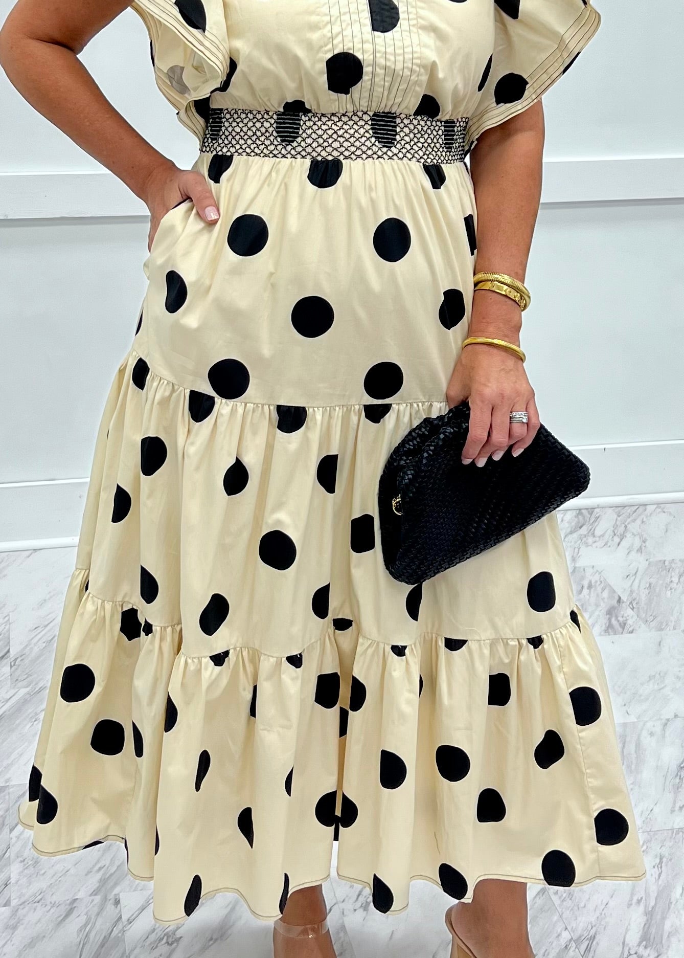 Posh Polka Dot Dress