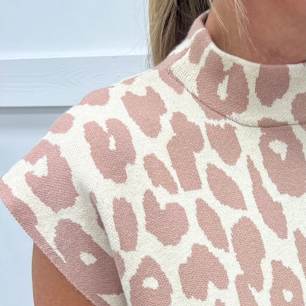 Wild Taupe Leopard Sweater