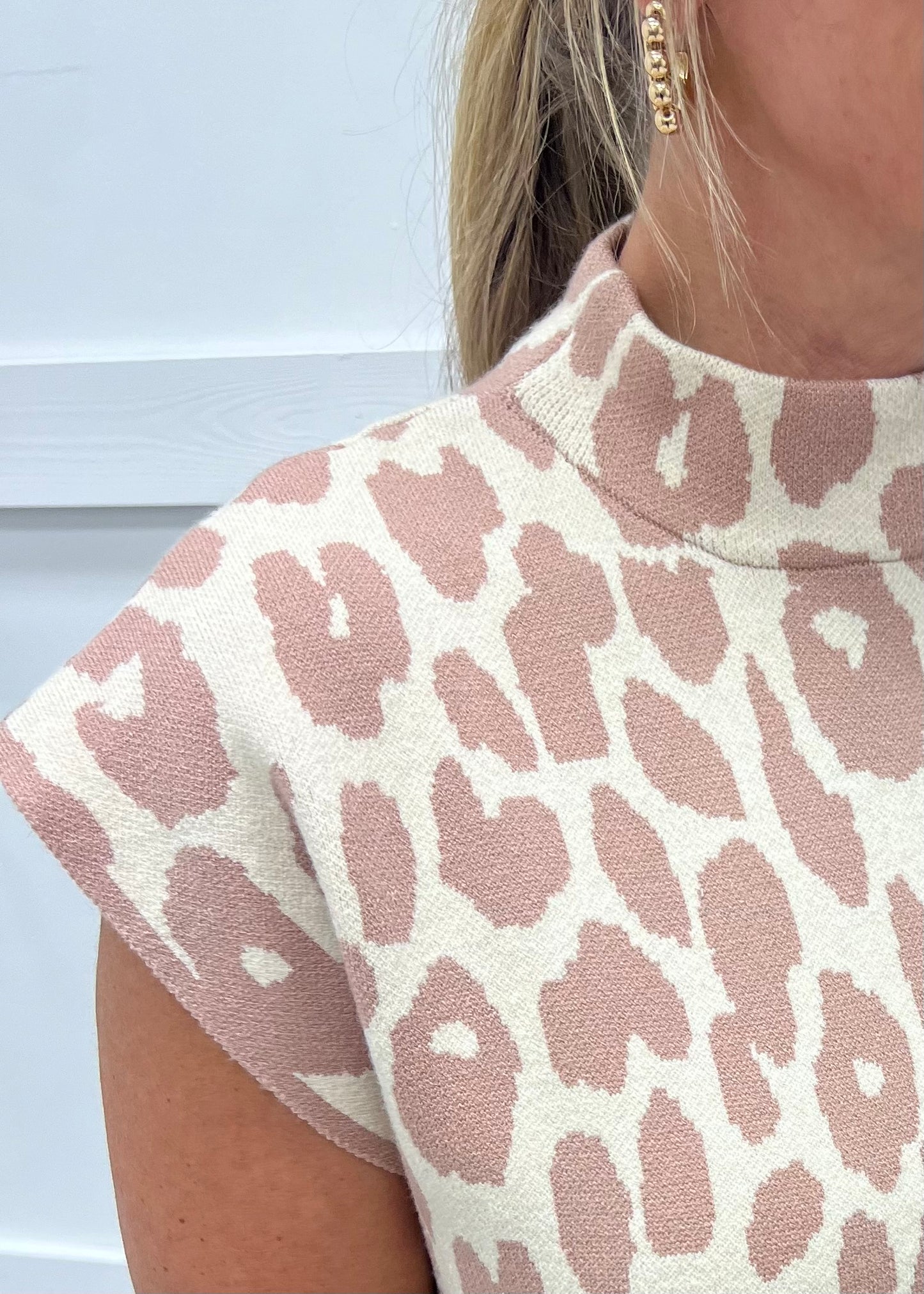 Wild Taupe Leopard Sweater