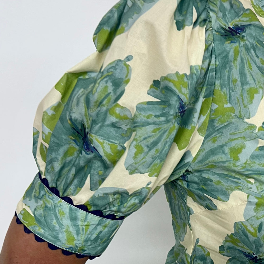 Magnolia Mint Floral Top
