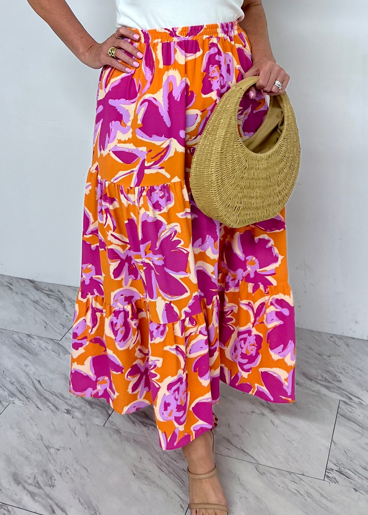 Perri Print Maxi Skirt