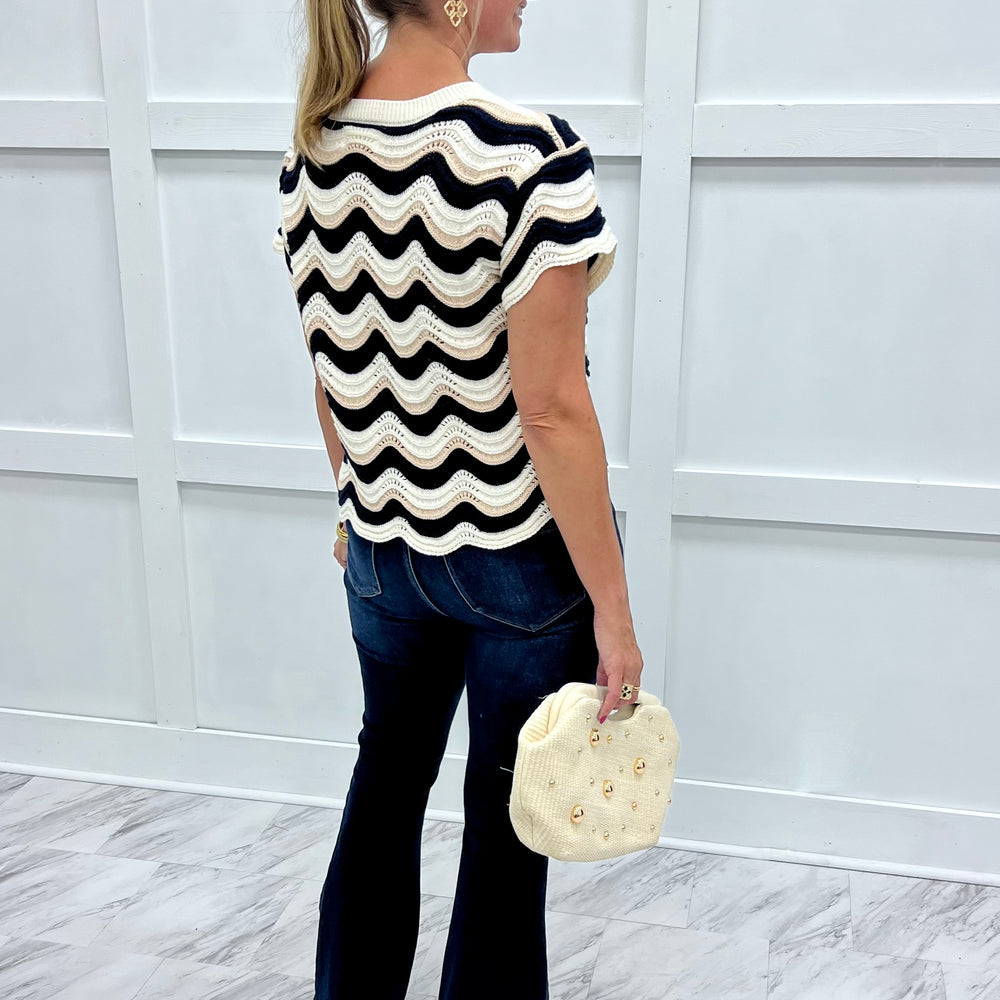 
                  
                    Clarke Wavy Stripe Sweater
                  
                