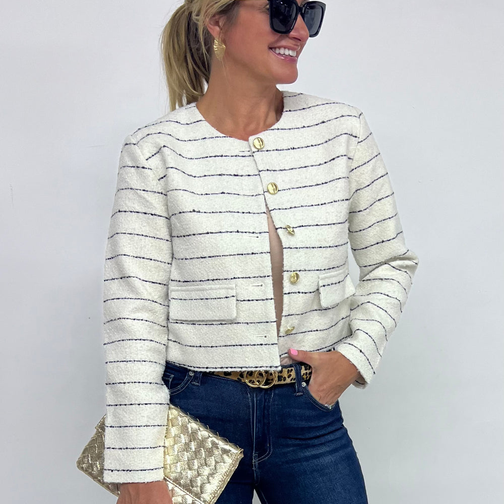 Sorrento Stripe Tweed Jacket