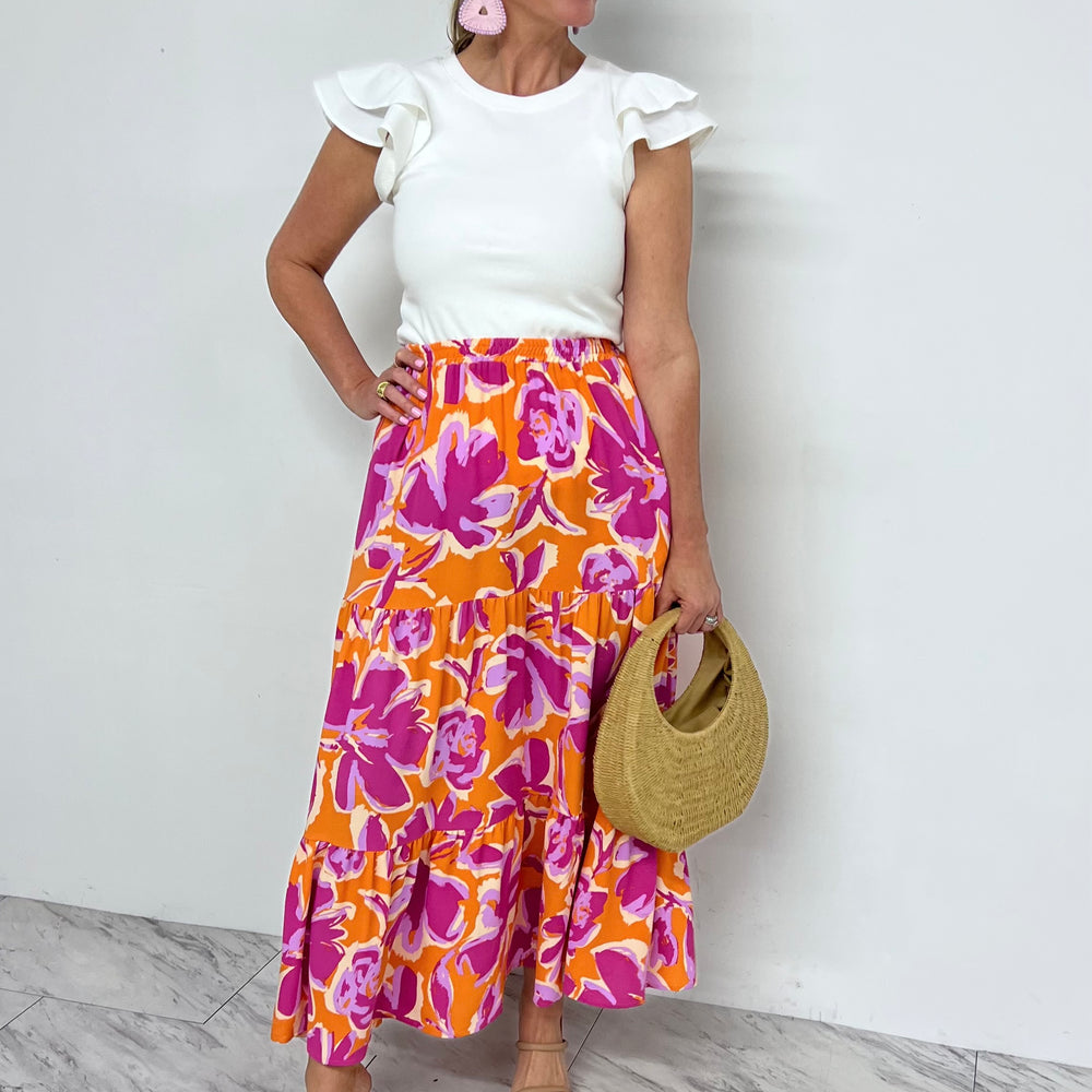 Perri Print Maxi Skirt