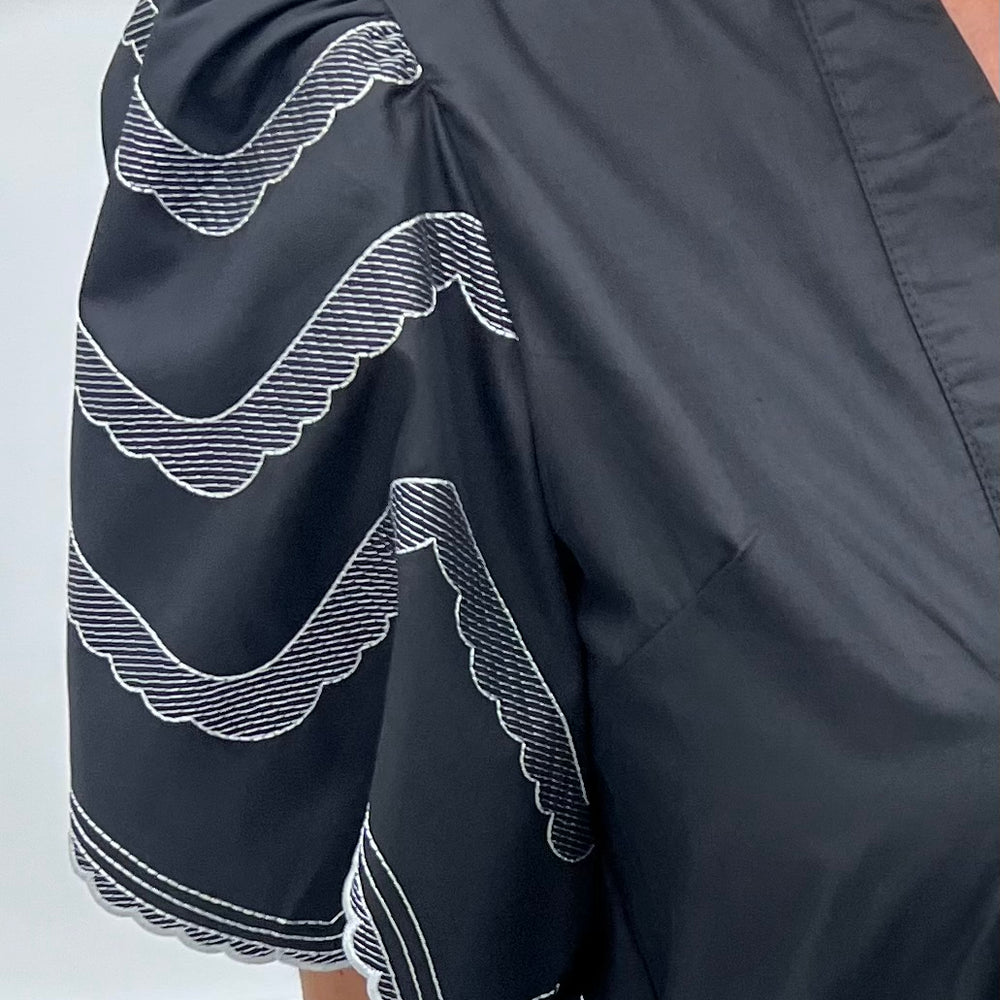 Sweet Talk Black Embroidered Dress