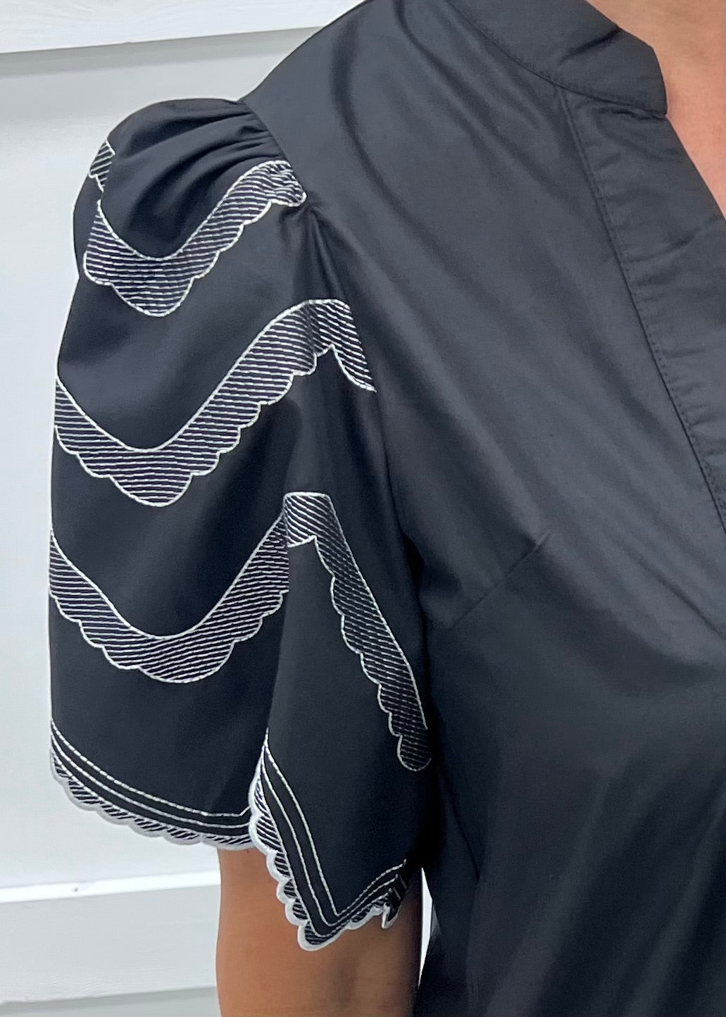 Sweet Talk Black Embroidered Dress