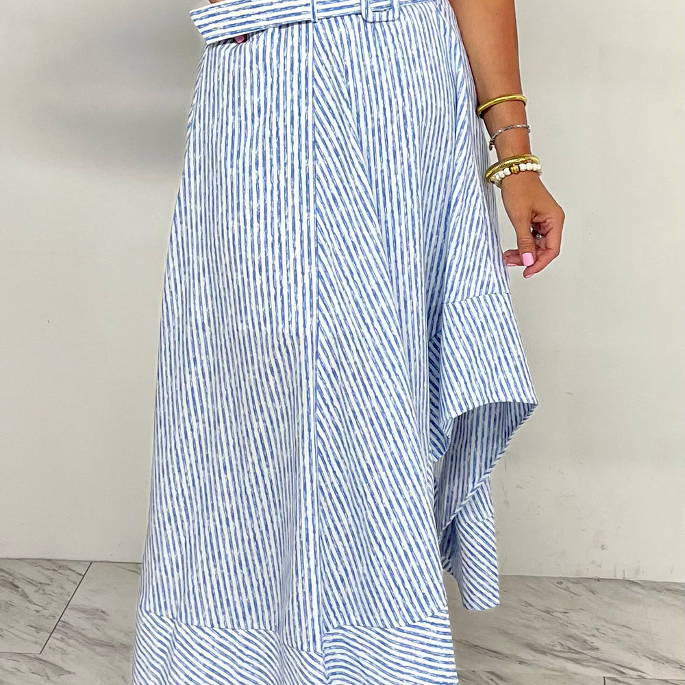 Celebration Stripe + Belted Dress