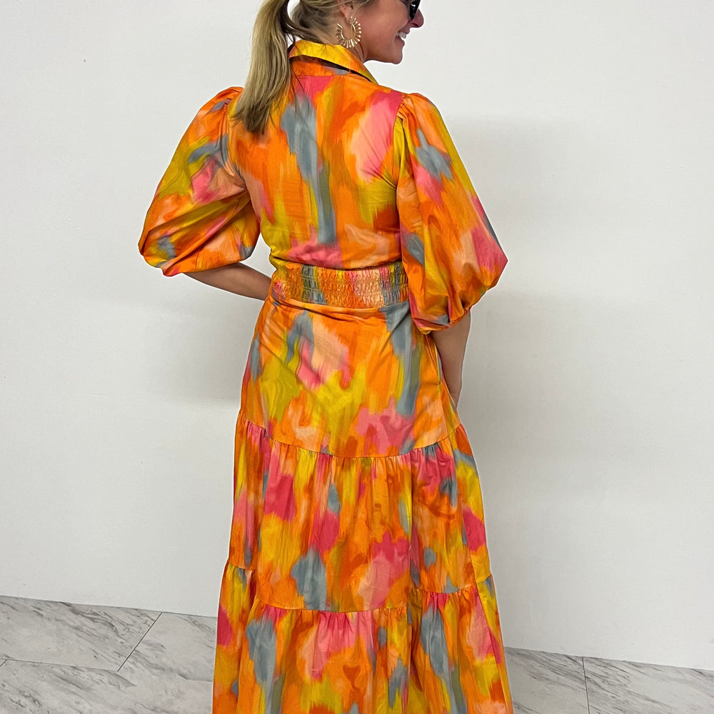 
                      
                        Sunrise Splash Smocked Waist Dress
                      
                    