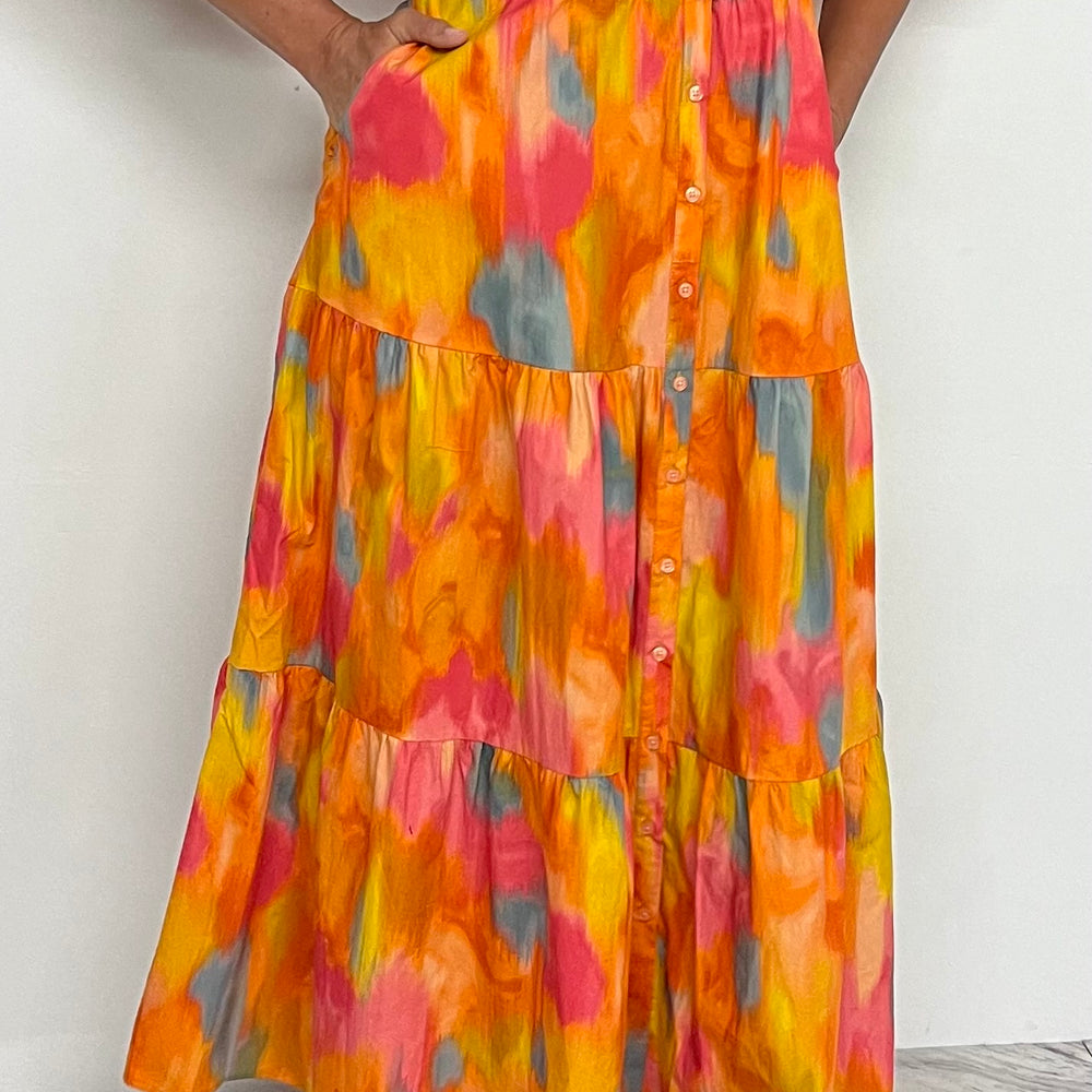 
                      
                        Sunrise Splash Smocked Waist Dress
                      
                    