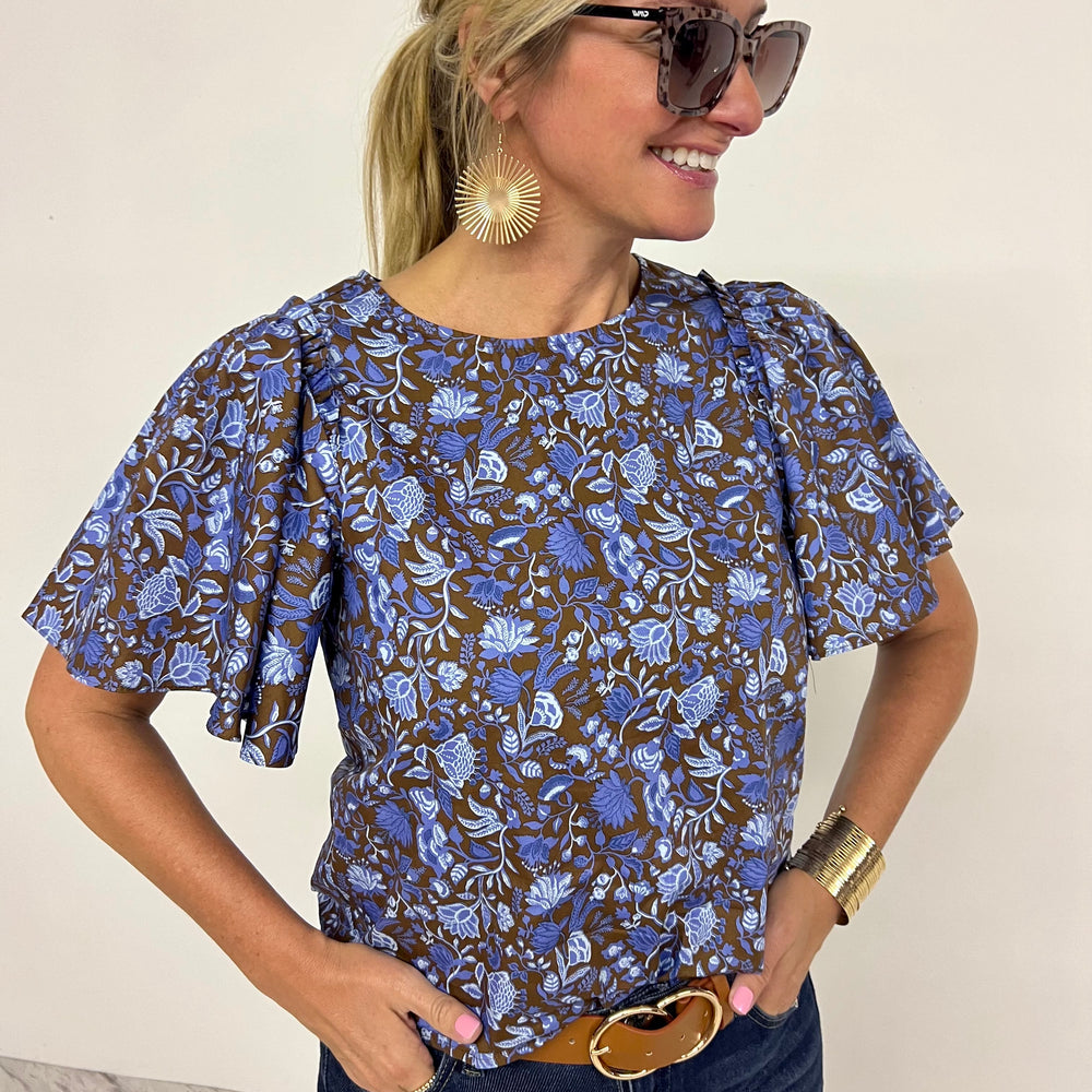 
                  
                    Melrose Print Floral Top
                  
                