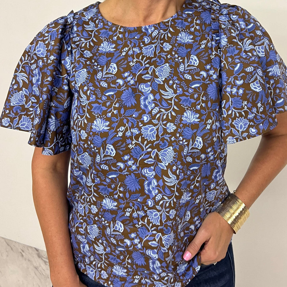 
                  
                    Melrose Print Floral Top
                  
                