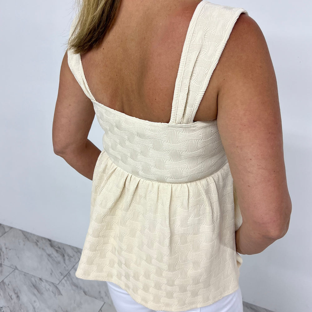 
                  
                    Teely Textured Tank Top (Cream)
                  
                