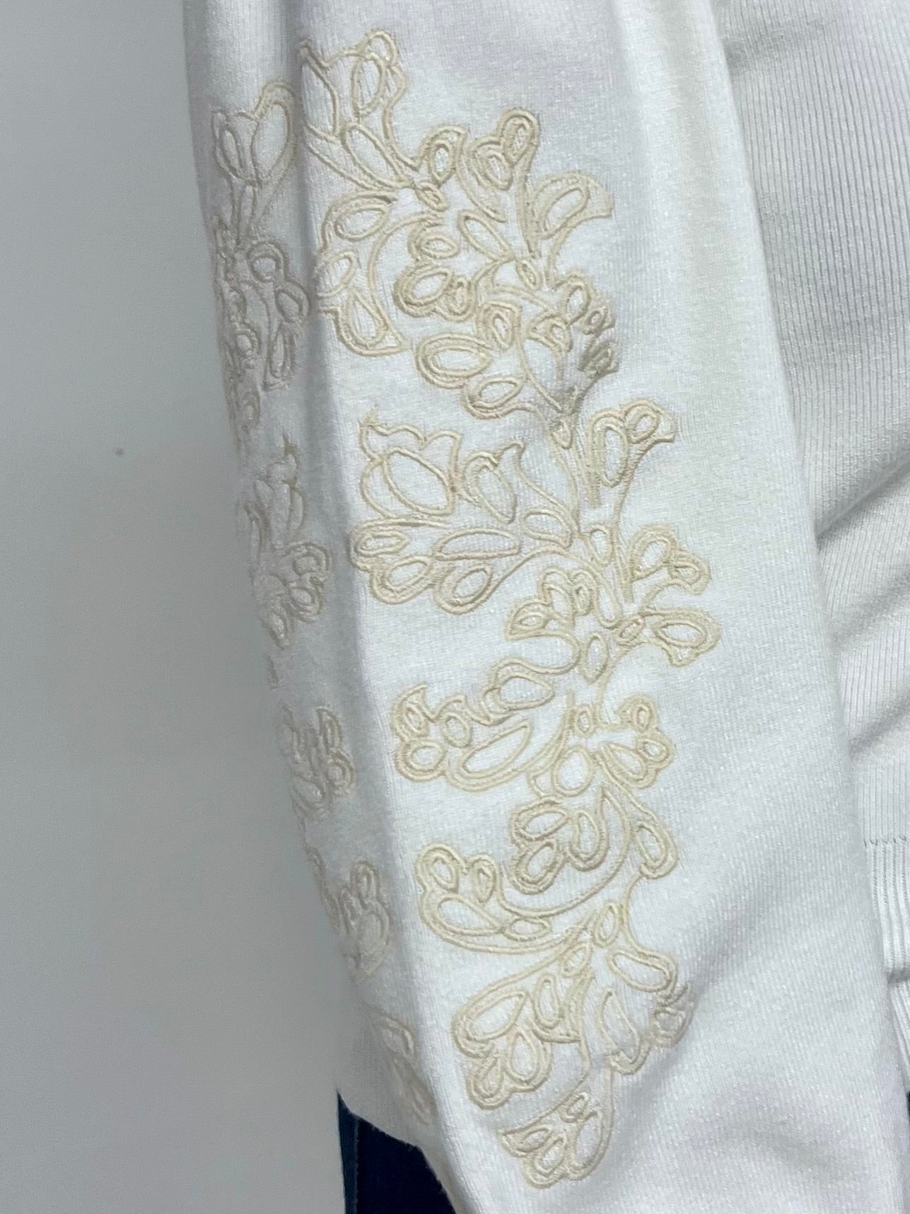 Lottie Ivory Floral Sleeve Sweater - FINAL SALE