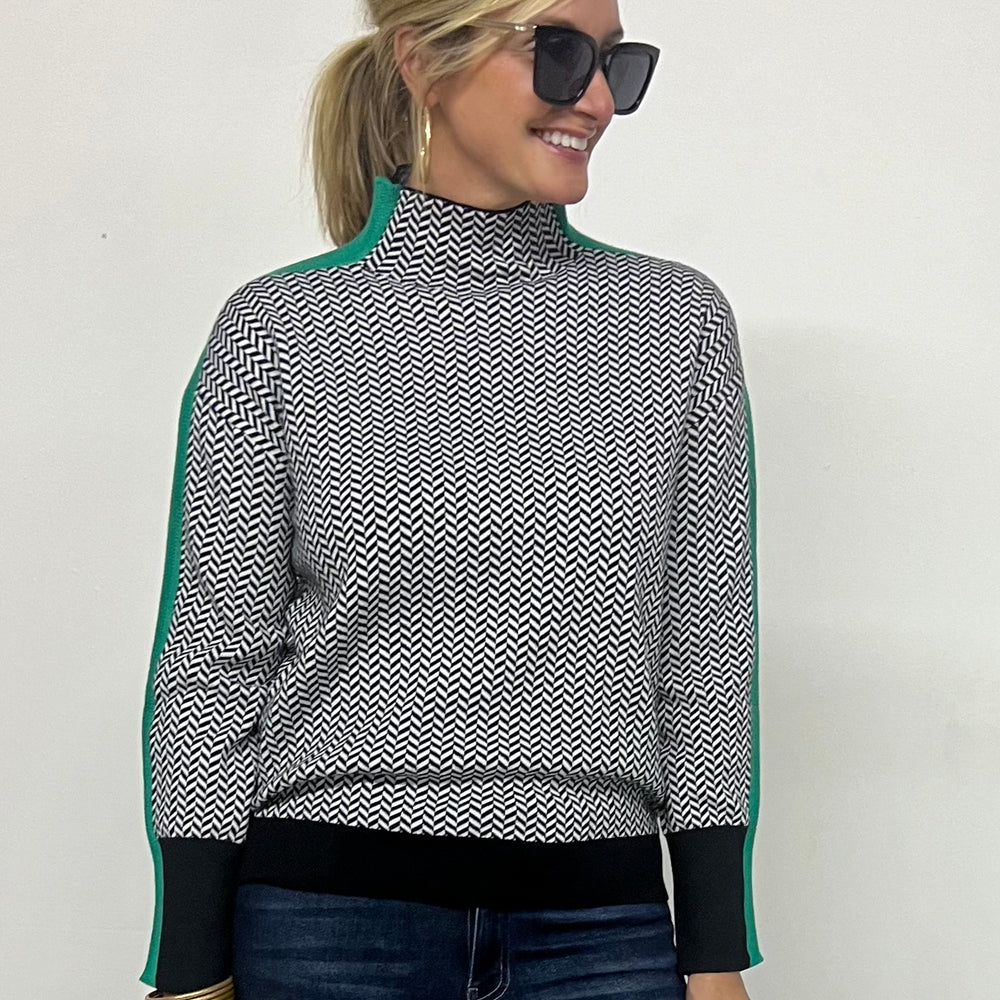 Del Mar Print Sweater