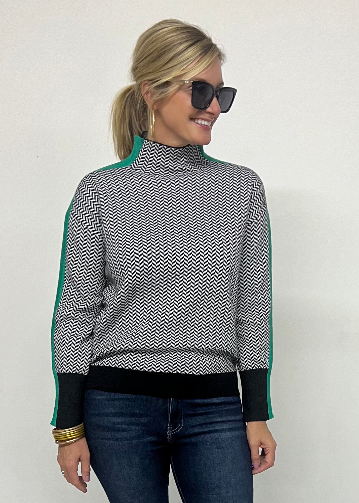 Del Mar Print Sweater