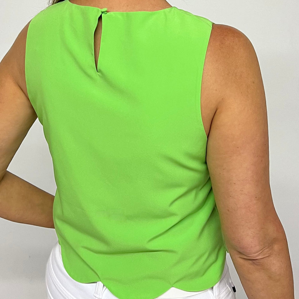 
                  
                    Sadler Scallop Top (Green) - FINAL SALE
                  
                