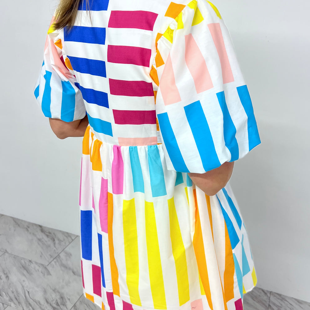 
                  
                    Color Splash Stripe Mix Dress
                  
                
