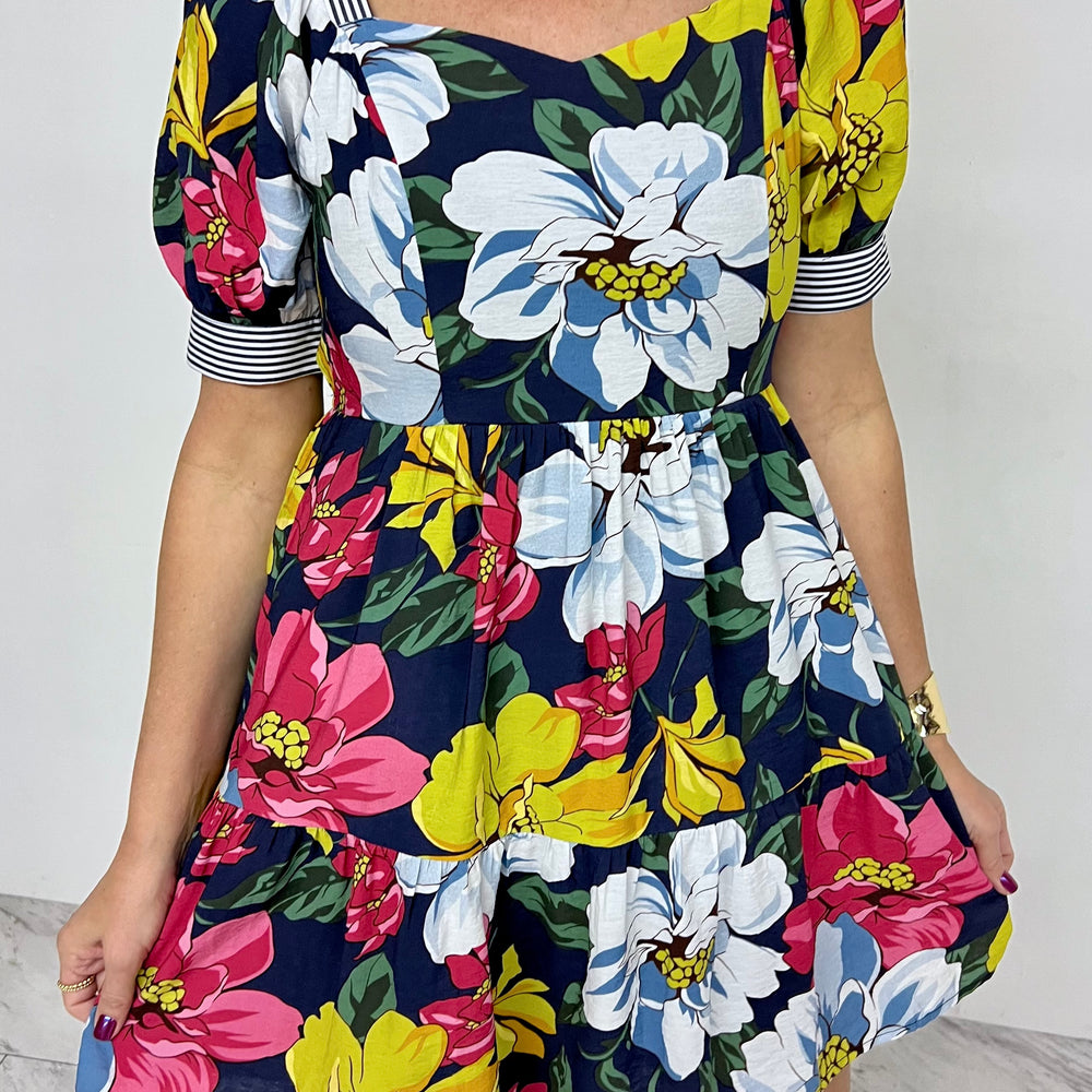 
                  
                    Hadley Floral + Stripe Dress
                  
                