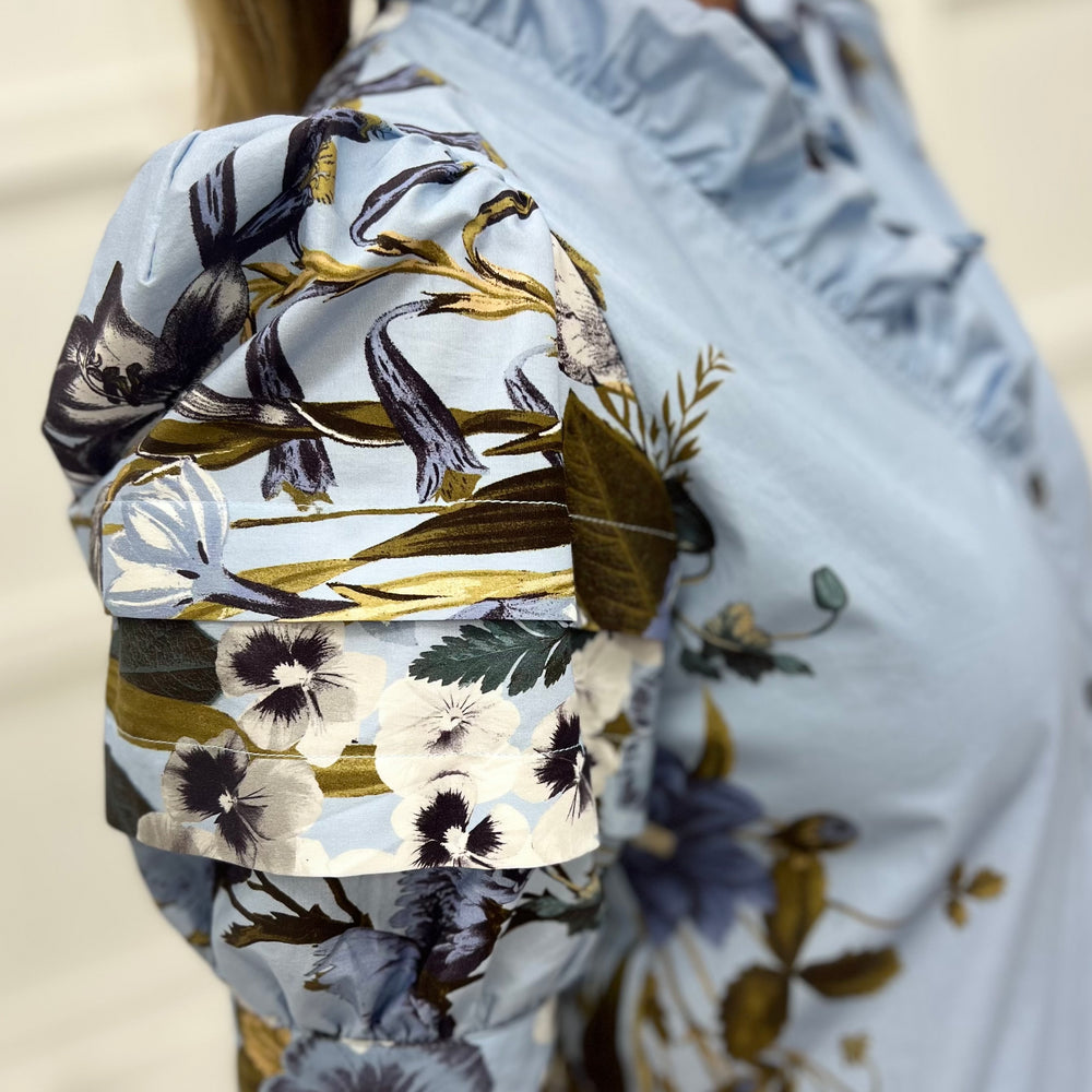 Autumn Flower V.Neck Dress