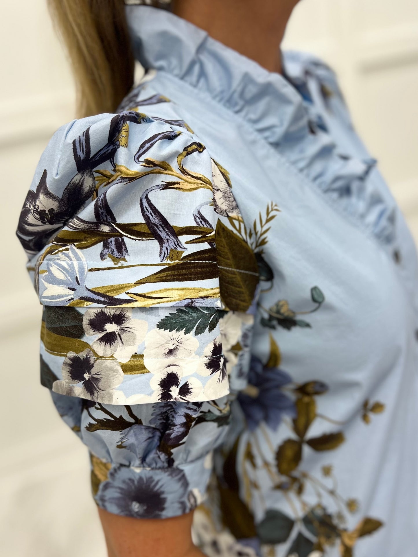 Autumn Flower V.Neck Dress