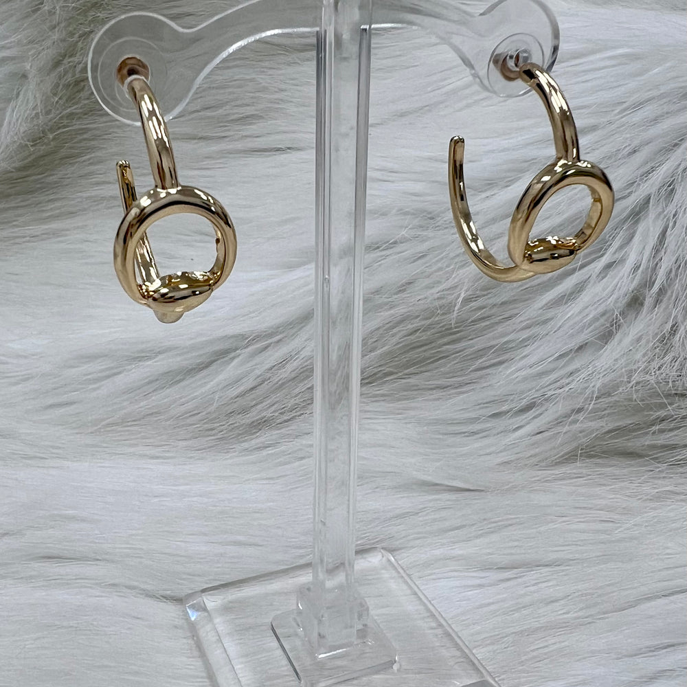 Horse Bit Hoop Earrings