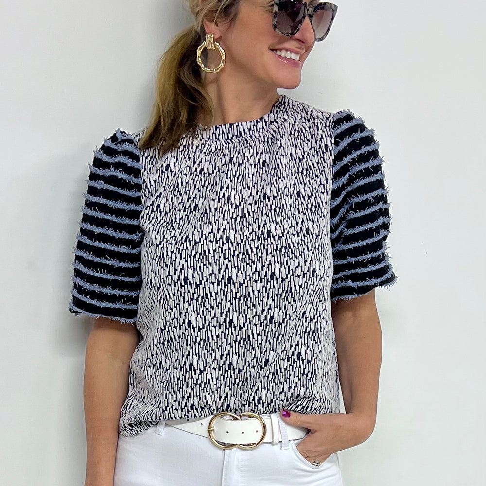 Monica Mix Stripe Top