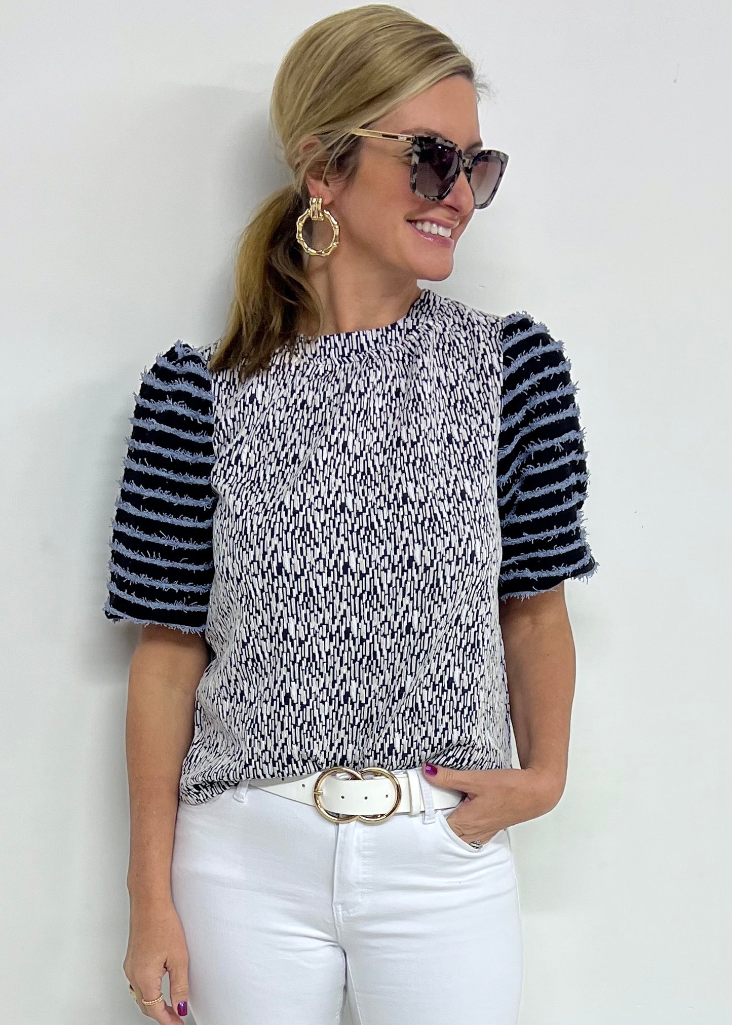 Monica Mix Stripe Top