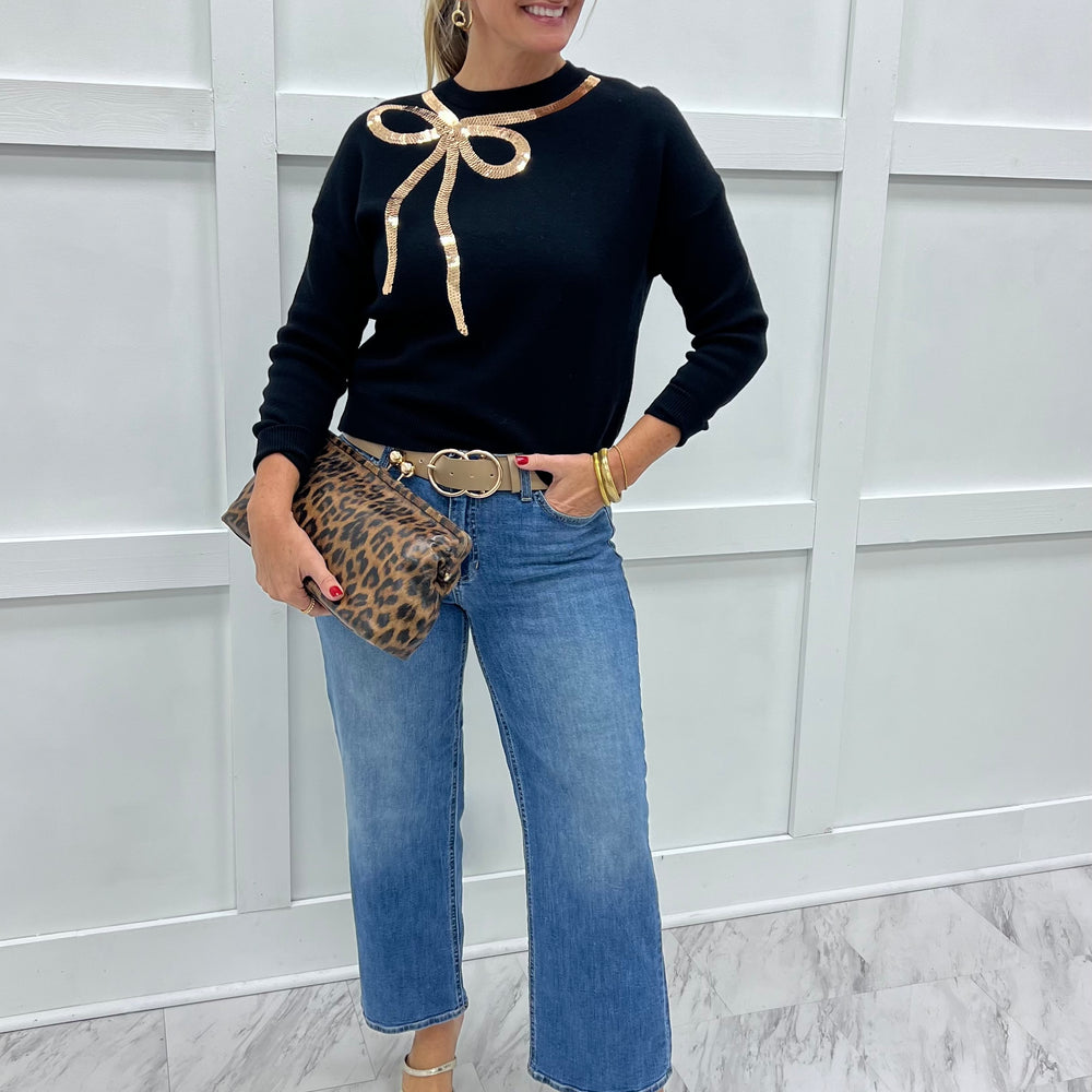 
                  
                    Wrapped For The Runway Black Sweater
                  
                