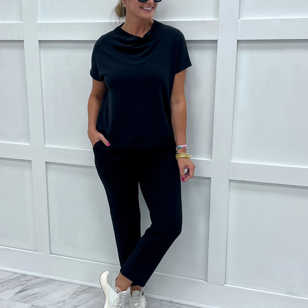 
                  
                    Campbell Cowl Neck Top (Black)
                  
                