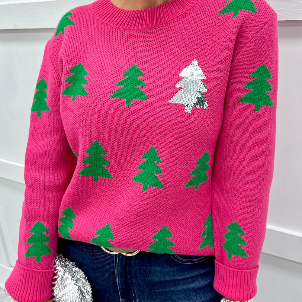 
                  
                    Under The Tree Sequin Sweater (Pink)
                  
                