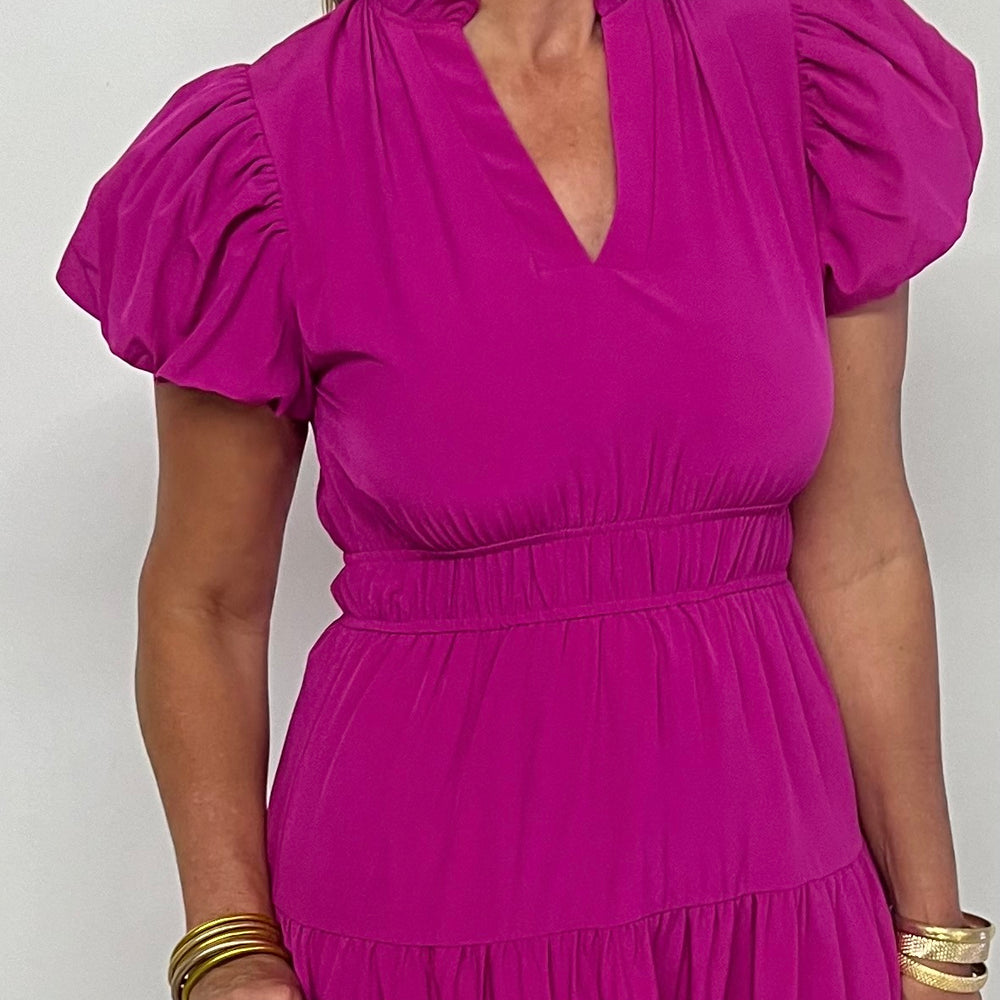 Meridian Magenta Maxi Dress