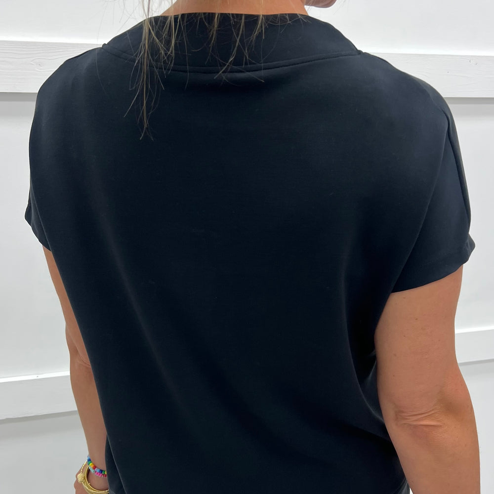 
                  
                    Campbell Cowl Neck Top (Black)
                  
                