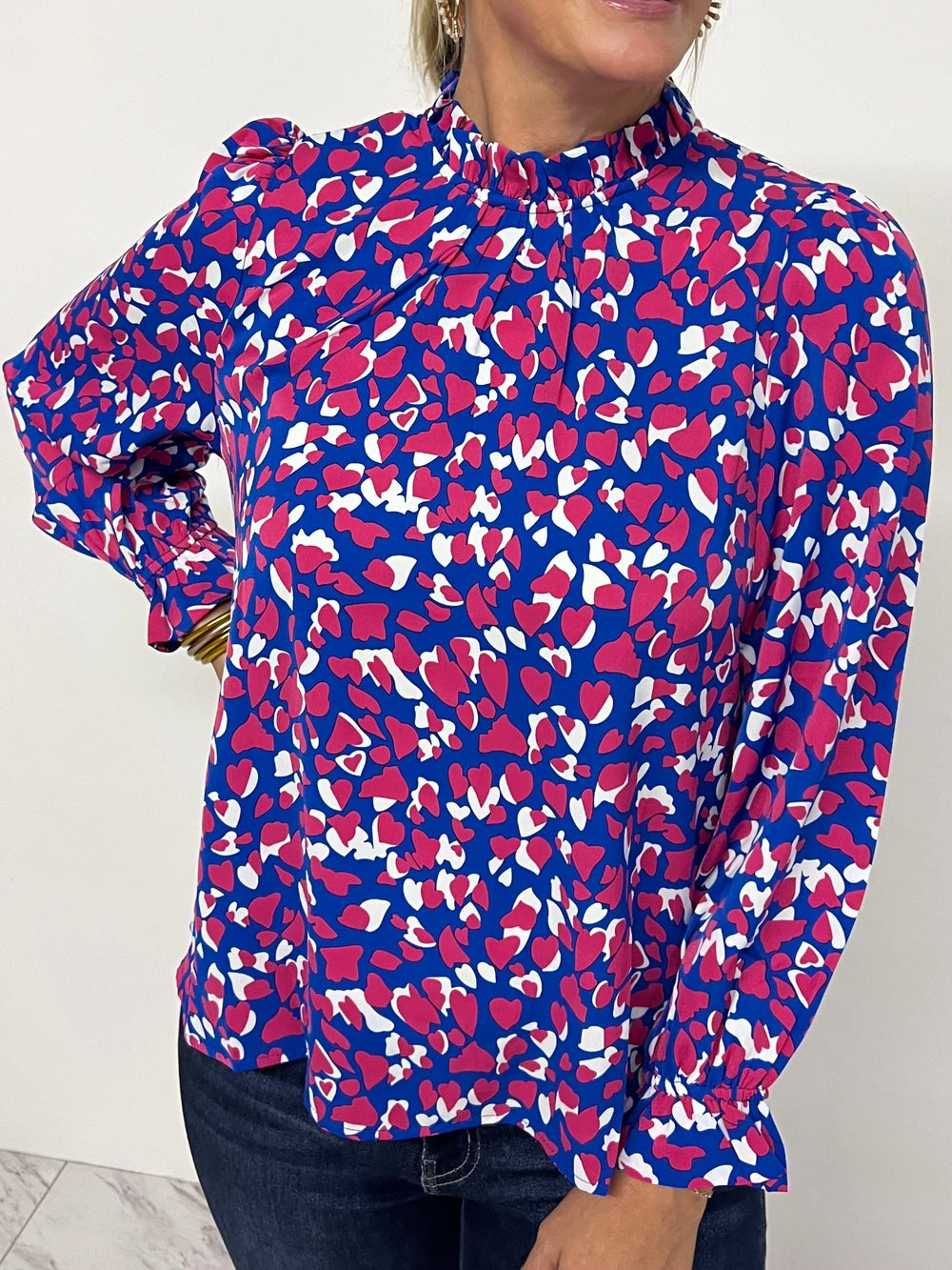 Heart Breaker Print Top - FINAL SALE