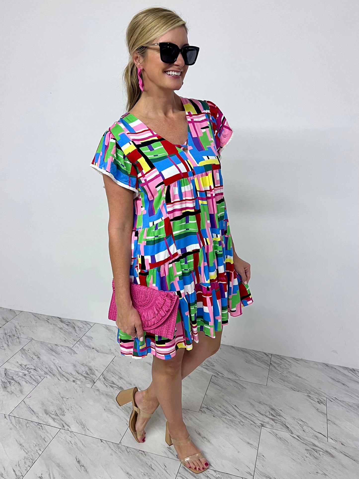 GiGi Bright Lines Dress - FINAL SALE