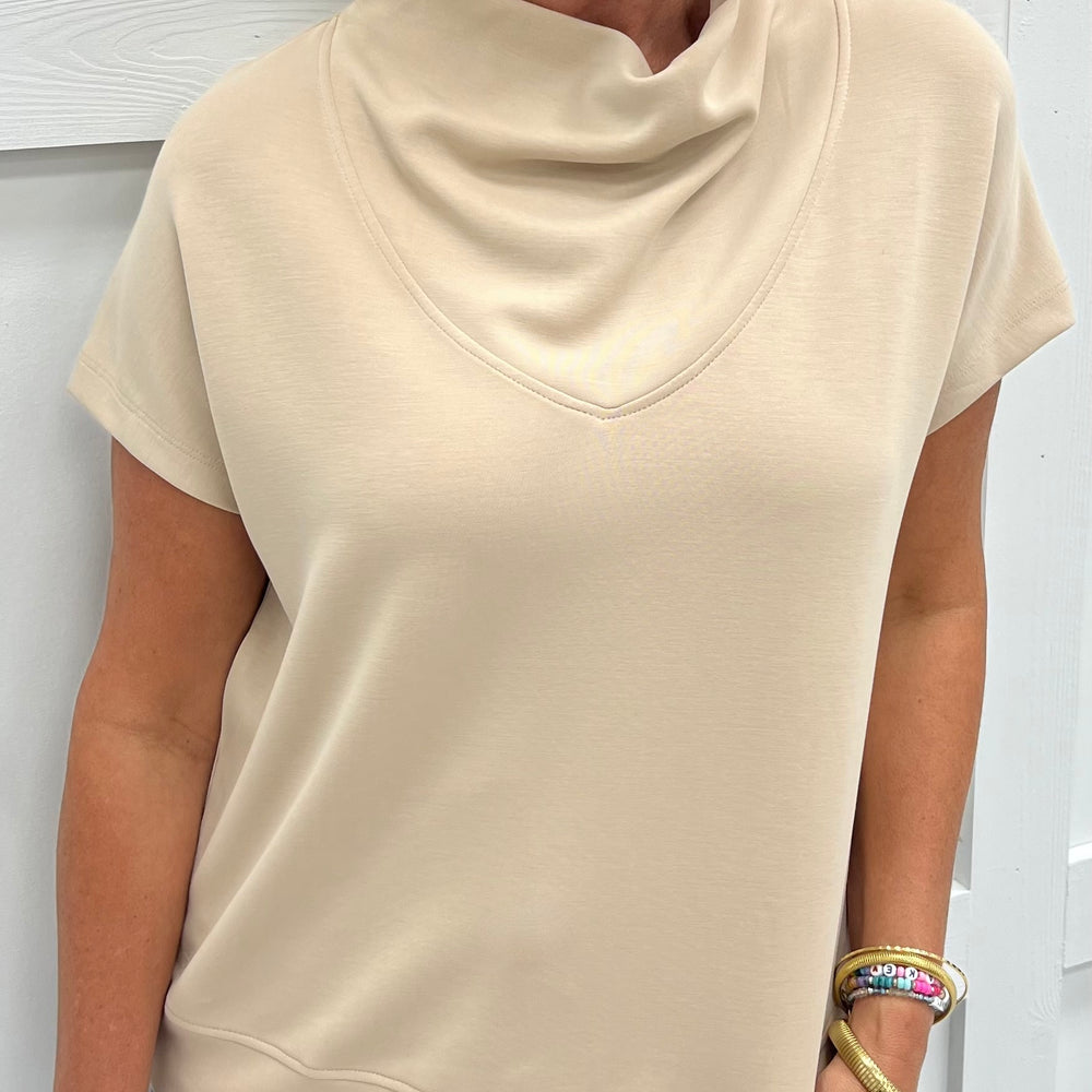 
                  
                    Campbell Cowl Neck Top (Beige)
                  
                