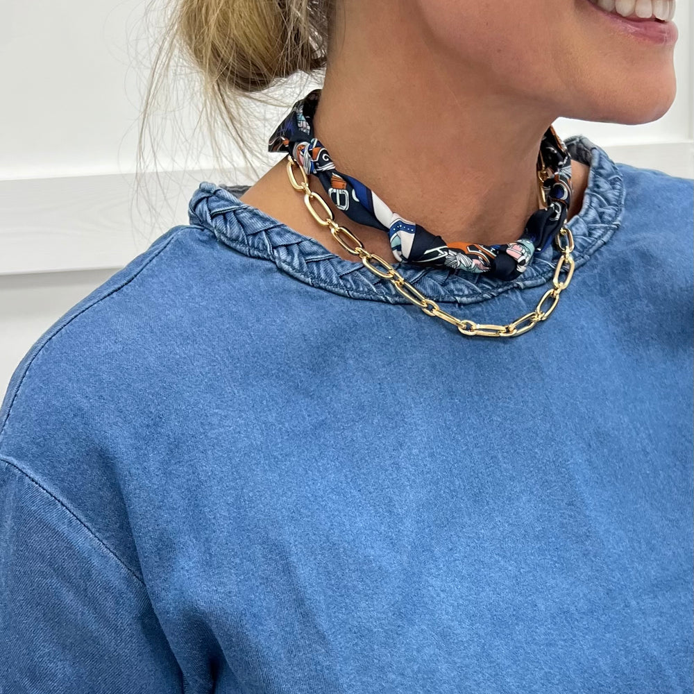Winchester Scarf + Chain Necklace