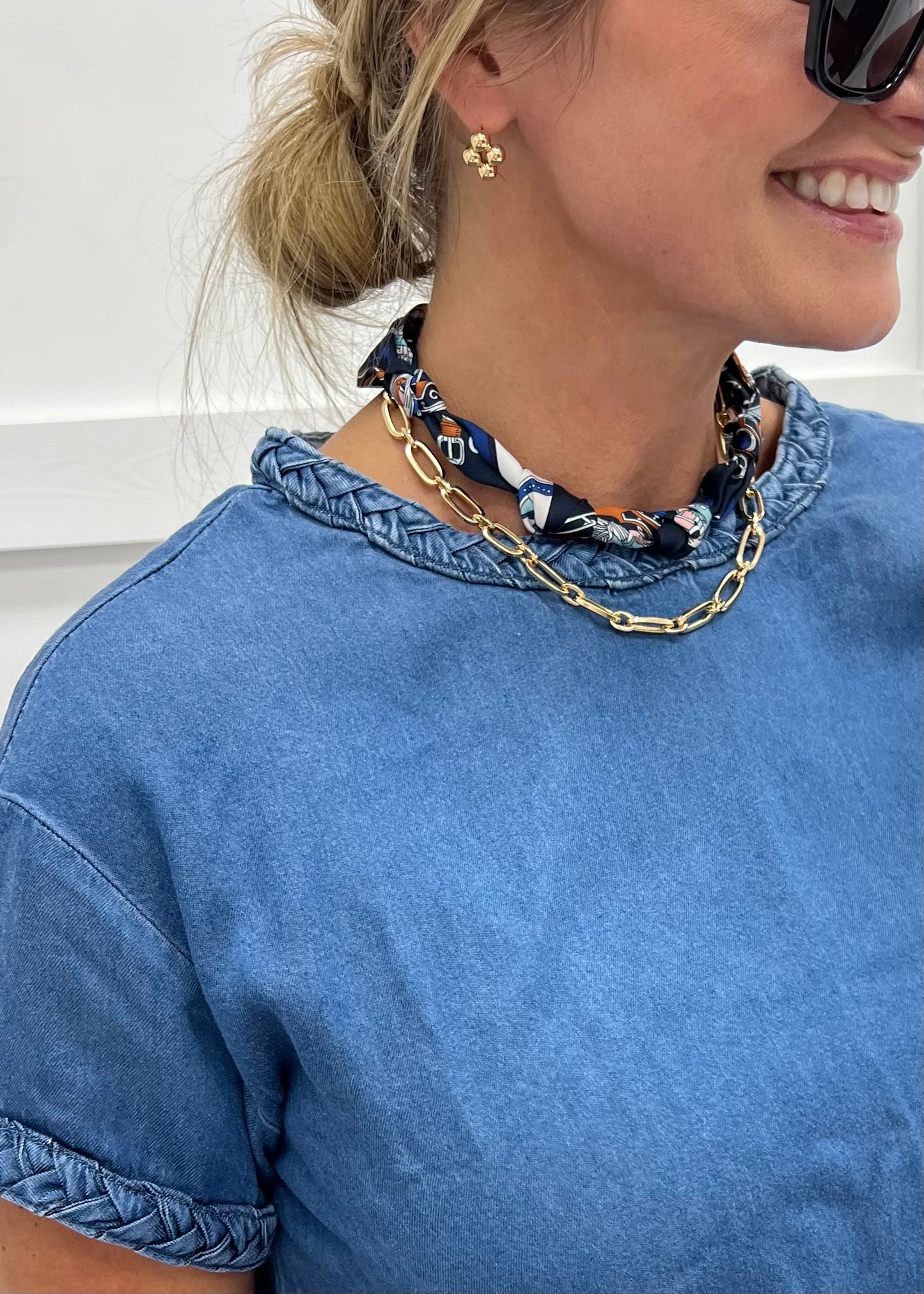 Winchester Scarf + Chain Necklace