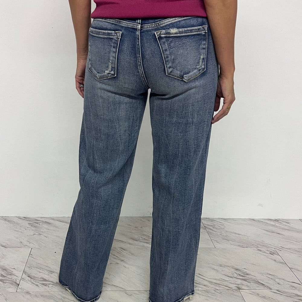 
                  
                    Mason Mid Rise Wide Leg Denim
                  
                